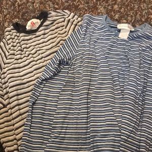 2 long sleeve maternity shirts
